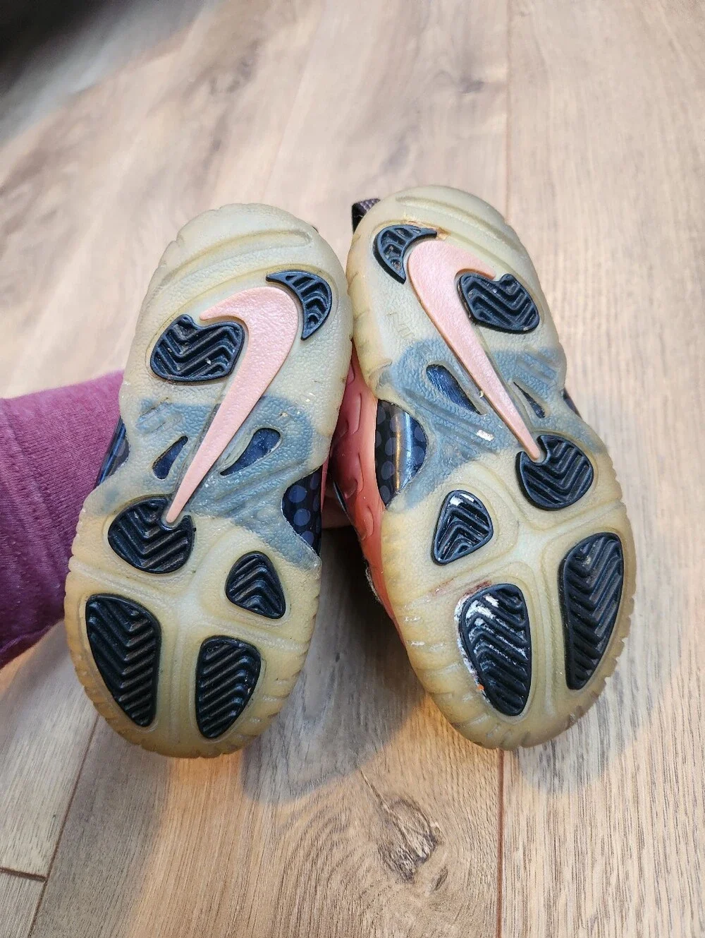 6c Rose Gold Nike Foamposite Sneakers